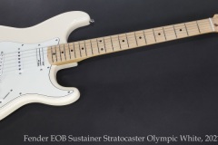 Fender EOB Sustainer Stratocaster Olympic White, 2021 Full Front View