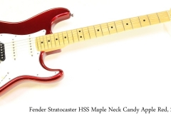 Fender Stratocaster HSS Maple Neck Candy Apple Red, 2008 Full Front View