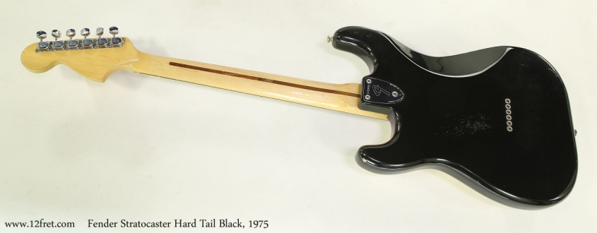 Fender Stratocaster Hard Tail Black, 1975   Full Rear View