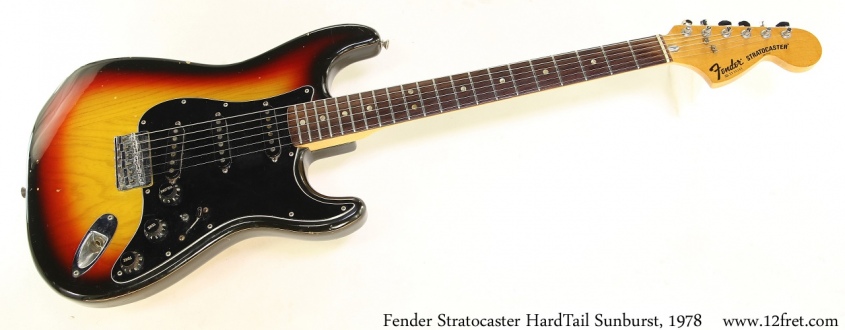 Fender Stratocaster HardTail Sunburst, 1978 Full Front View