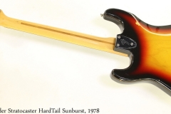 Fender Stratocaster HardTail Sunburst, 1978 Full Rear View