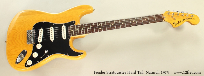 Fender Stratocaster Hard Tail, Natural, 1975 Full Front View