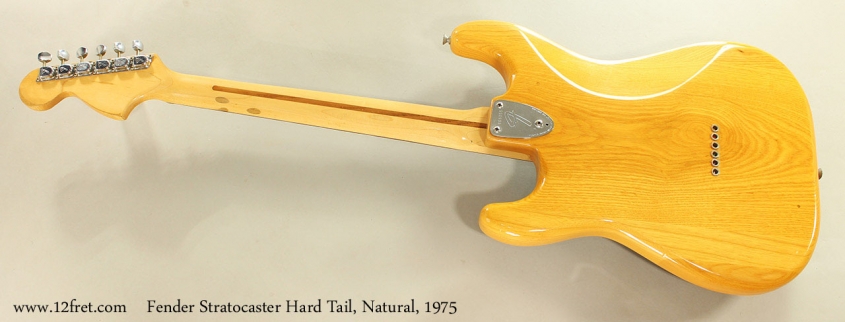 Fender Stratocaster Hard Tail, Natural, 1975 Full Rear View