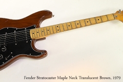 Fender Stratocaster Maple Neck Translucent Brown, 1979  Full Front View