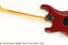 Fender Stratocaster Maple Neck Trans Red, 1979 Full Rear View