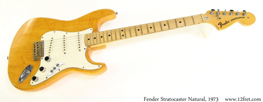 Fender Stratocaster Natural, 1973 Full Front View