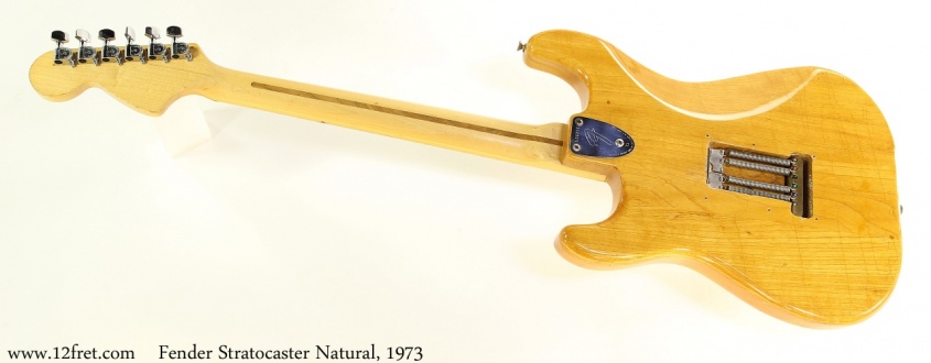 Fender Stratocaster Natural, 1973 Full Rear View