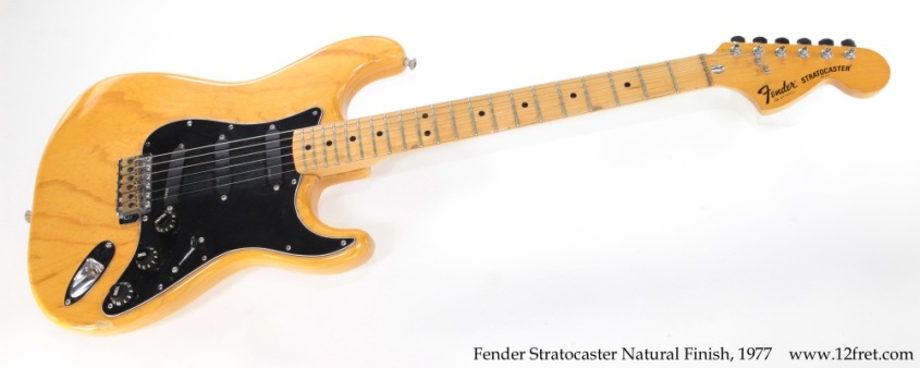 Fender Stratocaster Natural Finish, 1977 Full Front View