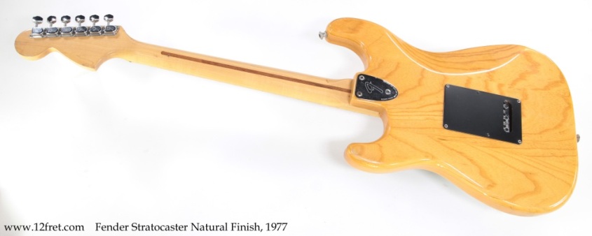 Fender Stratocaster Natural Finish, 1977 Full Rear View