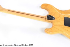 Fender Stratocaster Natural Finish, 1977 Full Rear View