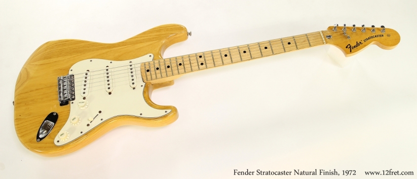 Fender Stratocaster Natural Finish, 1972  Full Front View