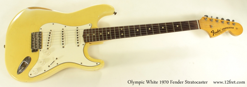 Fender Stratocaster Olympic White 1970 full front view