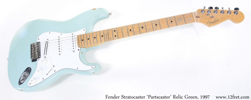 Fender Stratocaster 'Partscaster' Relic Green, 1997 Full Front View