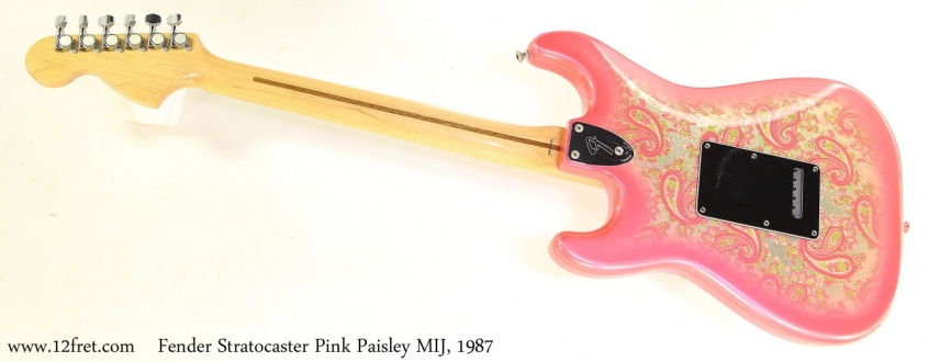 Fender Stratocaster Pink Paisley MIJ, 1987 Full Rear View