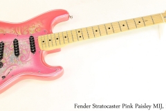 Fender Stratocaster Pink Paisley MIJ, 1987 Full Front View