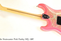 Fender Stratocaster Pink Paisley MIJ, 1987 Full Rear View