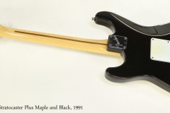 Fender Stratocaster Plus Maple and Black, 1991 Full Rear View