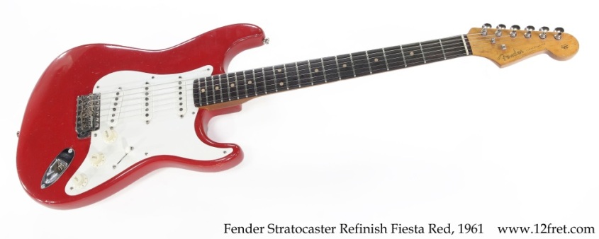 Fender Stratocaster Refinish Fiesta Red, 1961 Full Front View