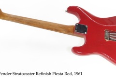 Fender Stratocaster Refinish Fiesta Red, 1961 Full Rear View