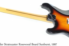 Fender Stratocaster Rosewood Board Sunburst, 1997 Full Rear View