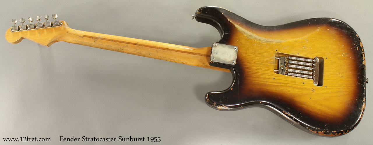 Fender Stratocaster Sunburst 1955 full rear view