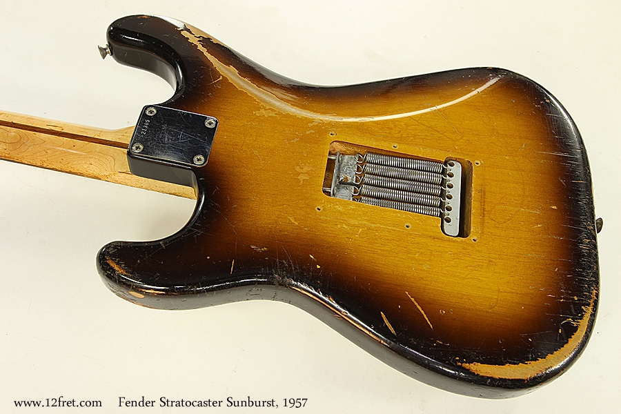 Fender Stratocaster Sunburst, 1957 Back View 2