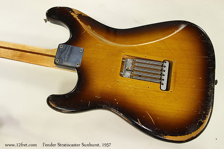 Fender Stratocaster Sunburst, 1957 Back View 1