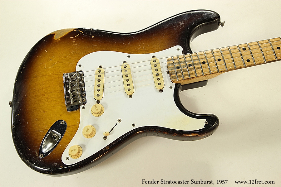 Fender Stratocaster Sunburst, 1957 Top View