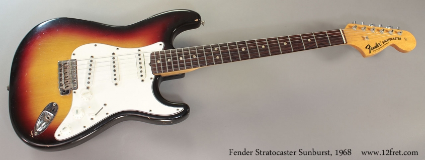 Fender Stratocaster Sunburst, 1968 full front view