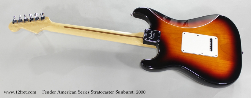 Fender American Series Stratocaster Sunburst, 2000 Full Rear View