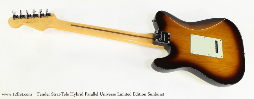 Fender Strat-Tele Hybrid Parallel Universe Limited Edition Sunburst   Full Rear View