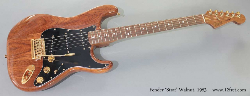 Fender Strat Walnut 1983 full front view