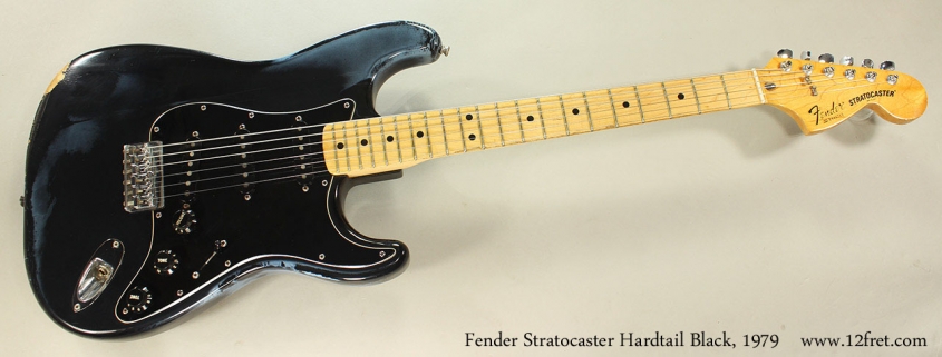 Fender Stratocaster Hardtail Black, 1979 Full Front View