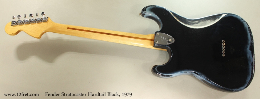 Fender Stratocaster Hardtail Black, 1979 Full Rear View