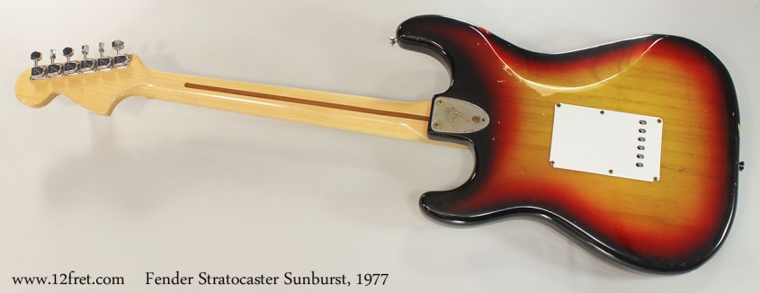 Fender Stratocaster Sunburst, 1977 Full Rear View