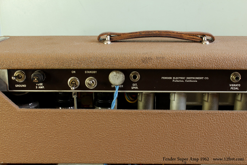 Fender Super Amp 1962 rear panel