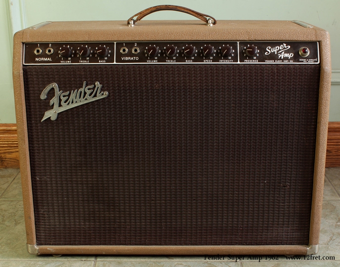 Fender super amplifier 1962 front