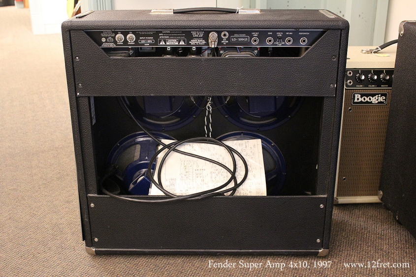 Fender Super Amp 4x10, 1997 Full Rear View