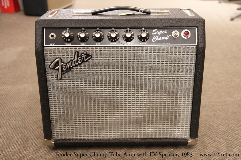 Fender Super Champ Tube Amp with EV Speaker, 1983   Full Front View