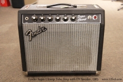 Fender Super Champ Tube Amp with EV Speaker, 1983   Full Front View