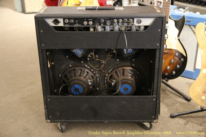 Fender Super Reverb Amplifier Silverface, 1968  Full Rear View