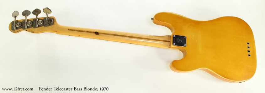 Fender Telecaster Bass Blonde, 1970   Full Rear View