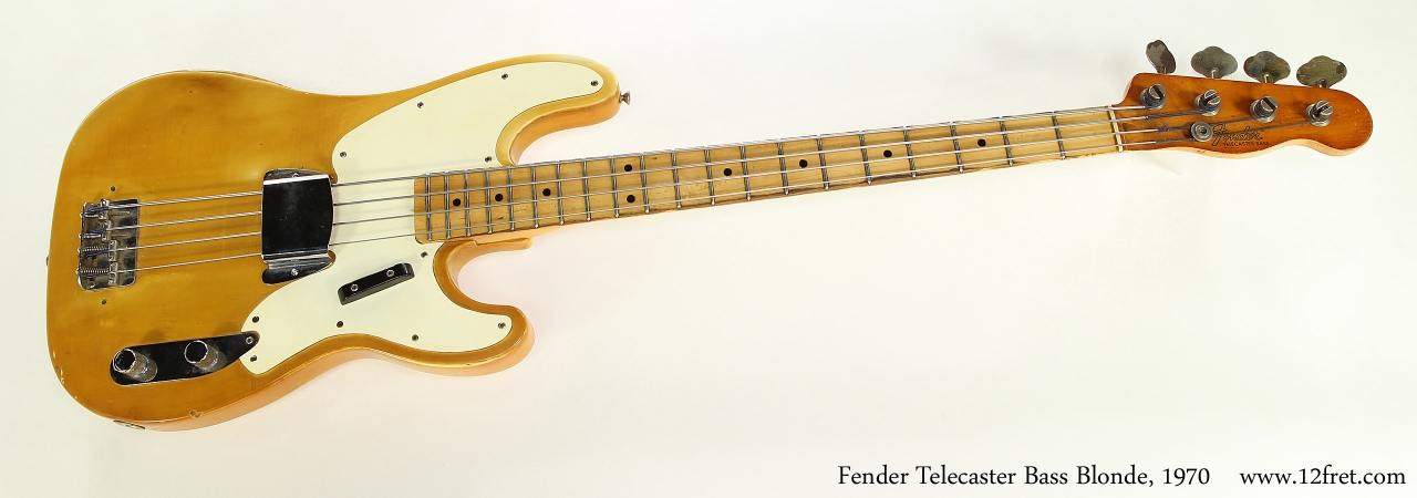 Fender Telecaster Bass Blonde, 1970   Full Front View
