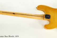 Fender Telecaster Bass Blonde, 1970   Full Rear View