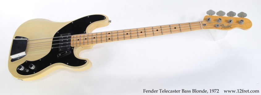 Fender Telecaster Bass Blonde, 1972 Full Front View