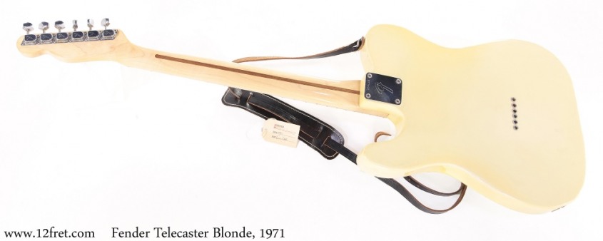 Fender Telecaster Blonde, 1971 Full Rear View