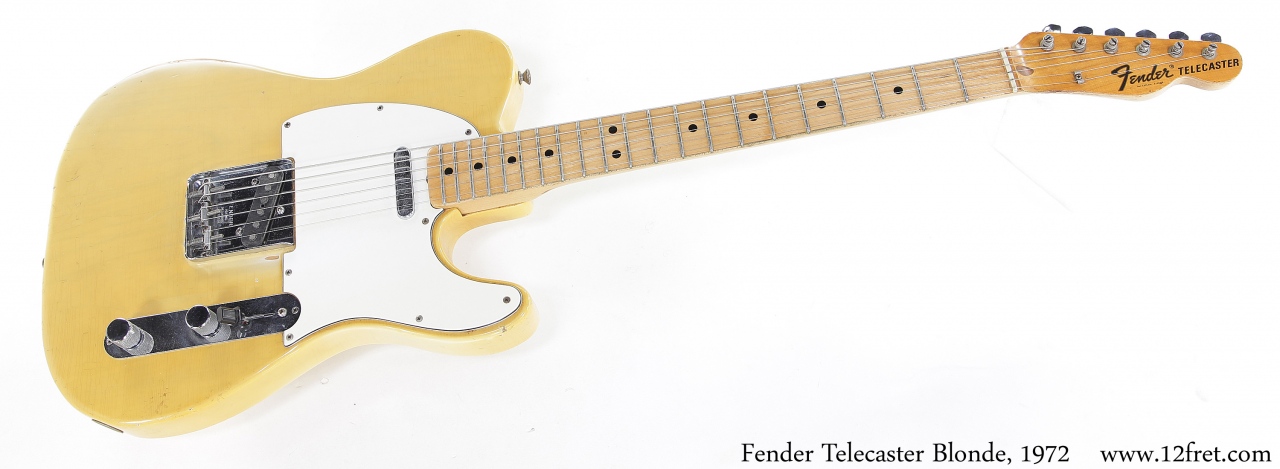 Fender Telecaster Blonde, 1972 Full Front View