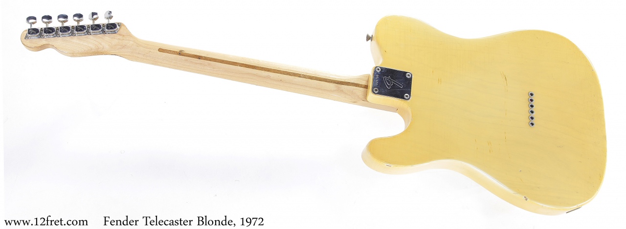 Fender Telecaster Blonde, 1972 Full Rear View