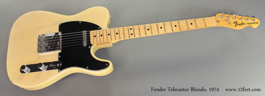 Fender Telecaster Blonde 1974 full front view