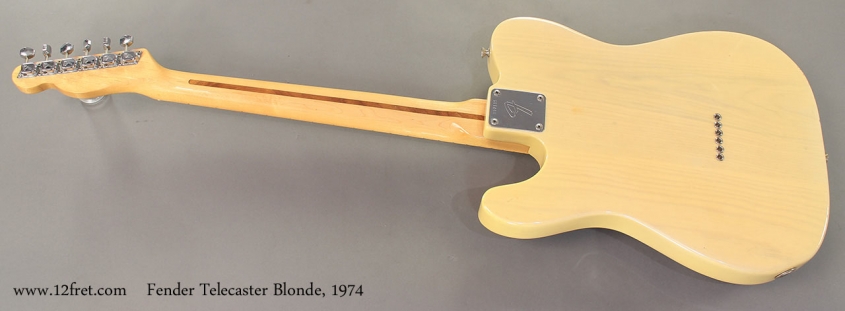 Fender Telecaster Blonde 1974 full rear view